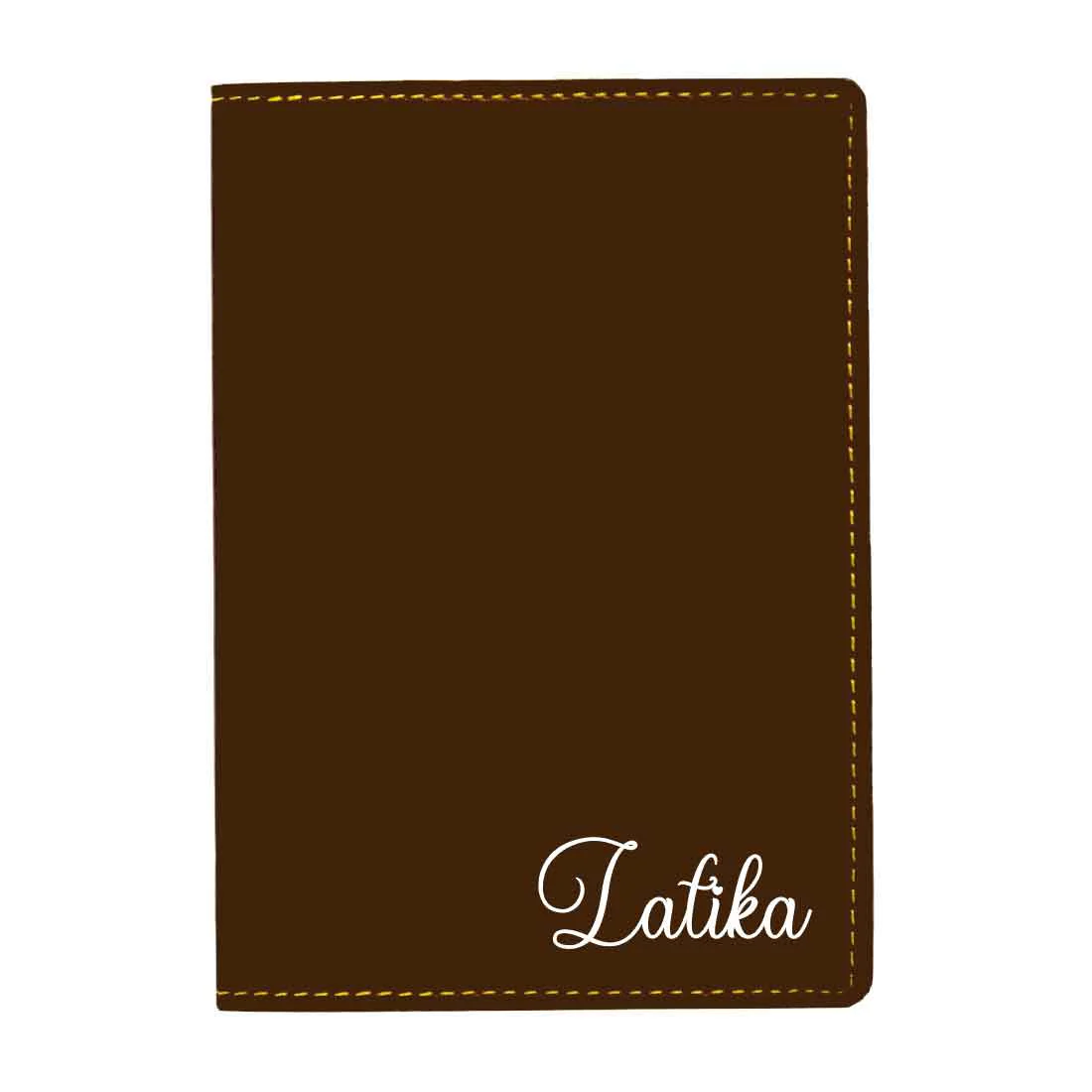 Personalized Passport Holder with Name PU Leather Passport Cover and Luggage Tag Set - ADD NAME - Image 18