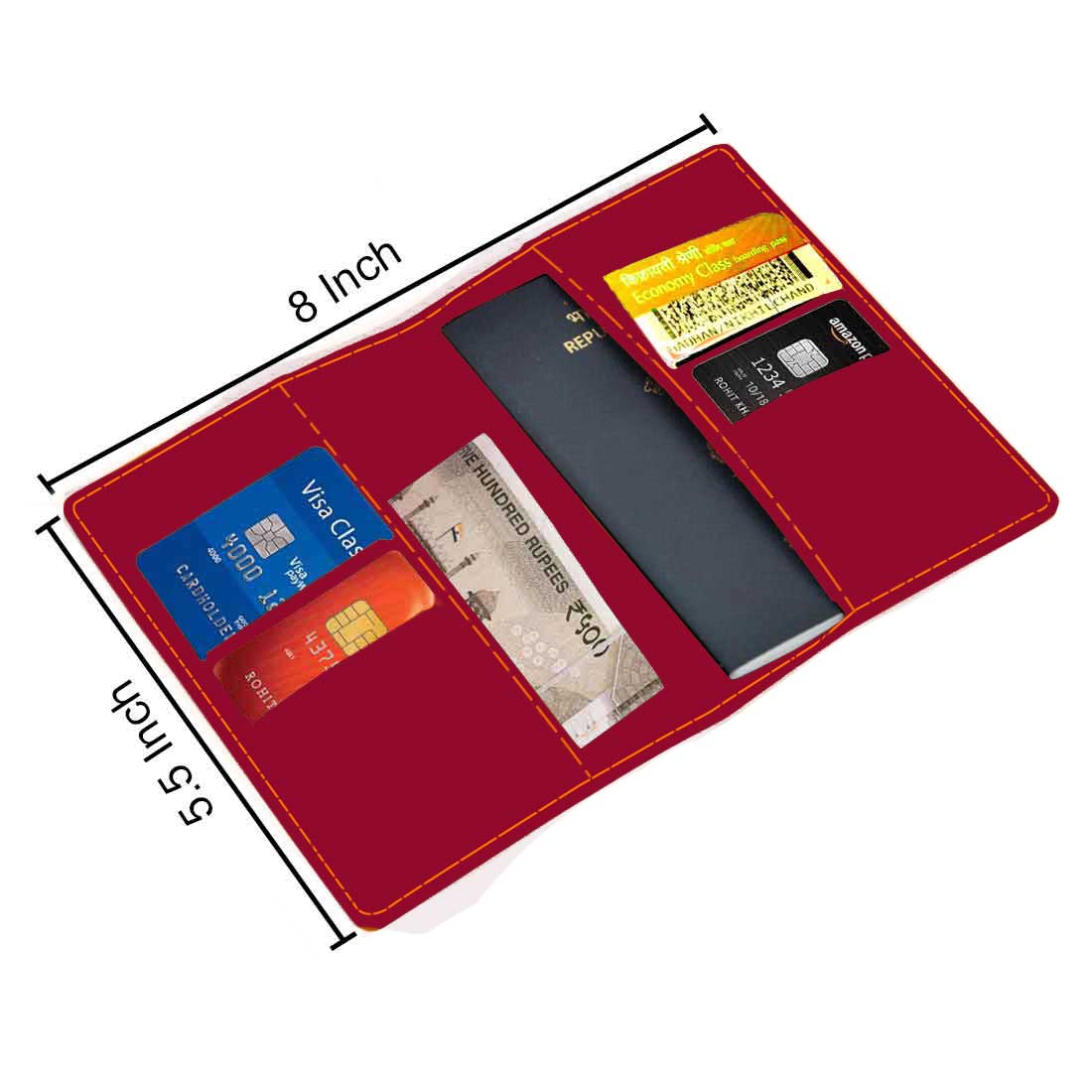 Personalized Passport Holder with Name PU Leather Passport Cover and Luggage Tag Set - ADD NAME - Image 36