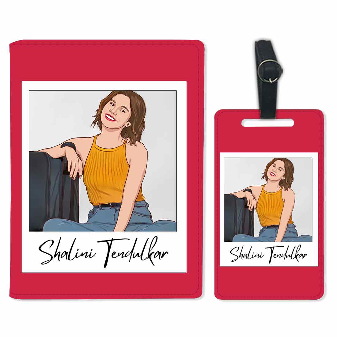 Personalized Passport Holder - Caricature Photo Avatar on Passport Cover - Image 4