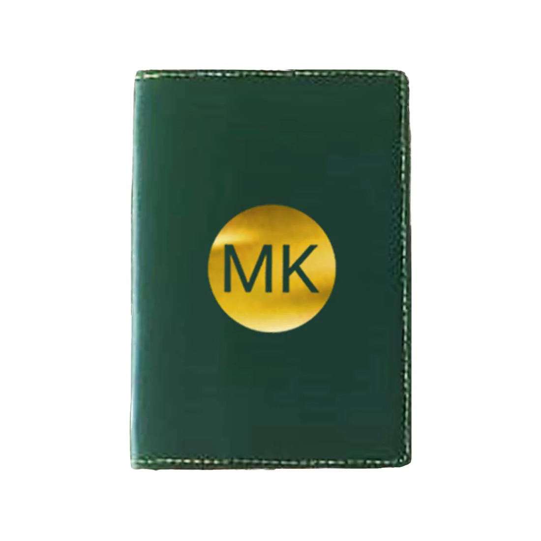 PU Leather Passport Cover Personalized for Men - Circle Initials - Image 13