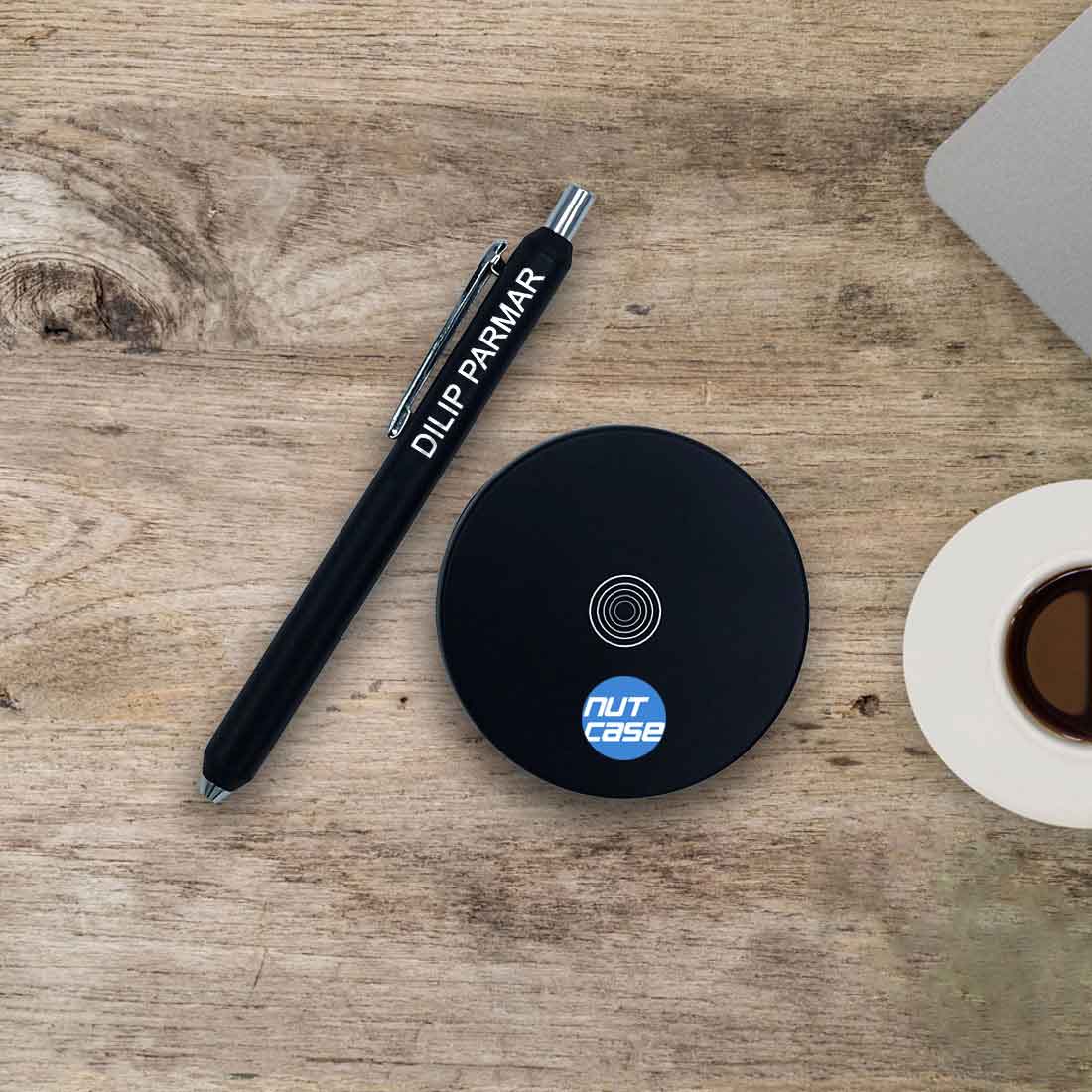Magentic Levitation Pen with Logo - Add Color logo of the Company on Pen Stand