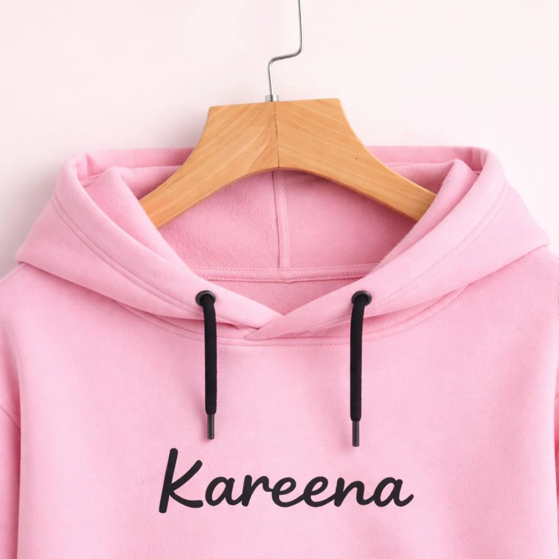 Personalized Pink Color Hoodie for Girls – Classic Sweatshirt for Everyday Wear - Image 3