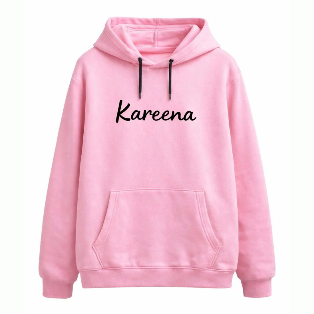 Personalized Pink Color Hoodie for Girls – Classic Sweatshirt for Everyday Wear - Image 4