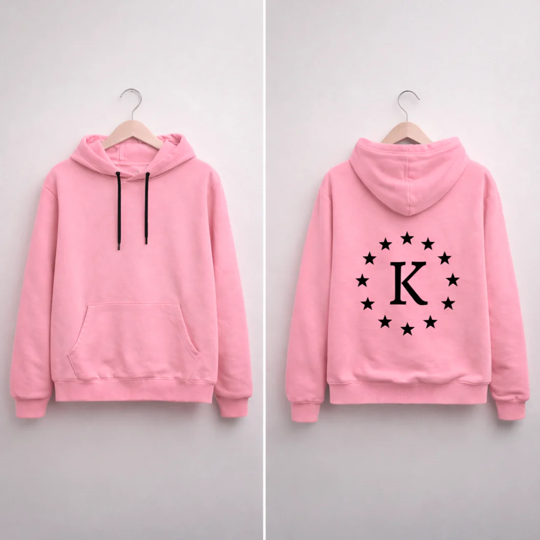 Personalized Pink Color Hoodie for Girls – Classic Sweatshirt for Everyday Wear - Image 6