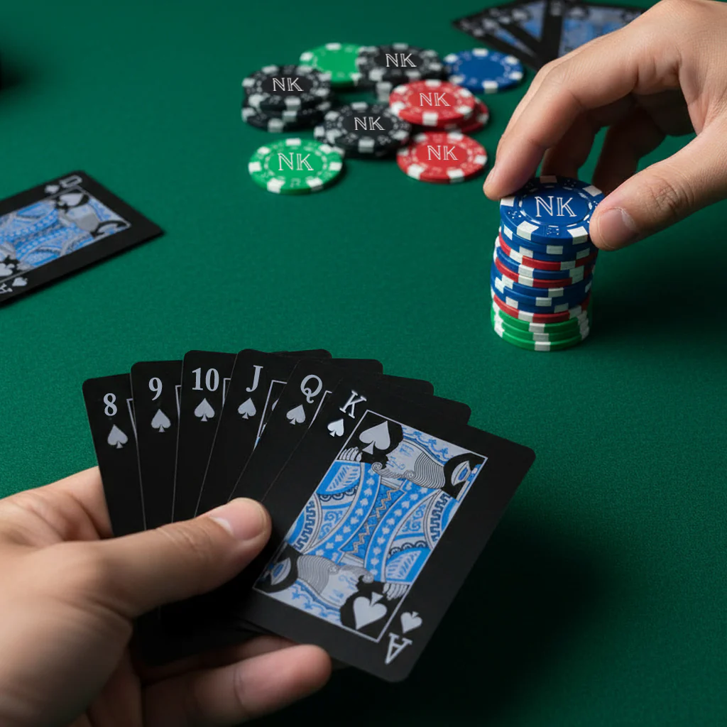 Personalized Playing Cards and Poker Playing 2 Unit Deck of Non-Tearable Playing Cards and 100/200/300 Chips in 5 Color - Image 7