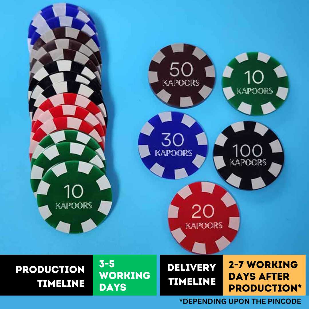 Personalized Poker Coin with Name and Value - Casino Chips - Image 4