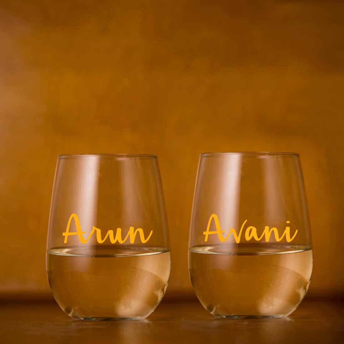 Personalized Printed Stemless Glasses With Gift Box Available in Black Pink Blue or Green Boxes - Image 11