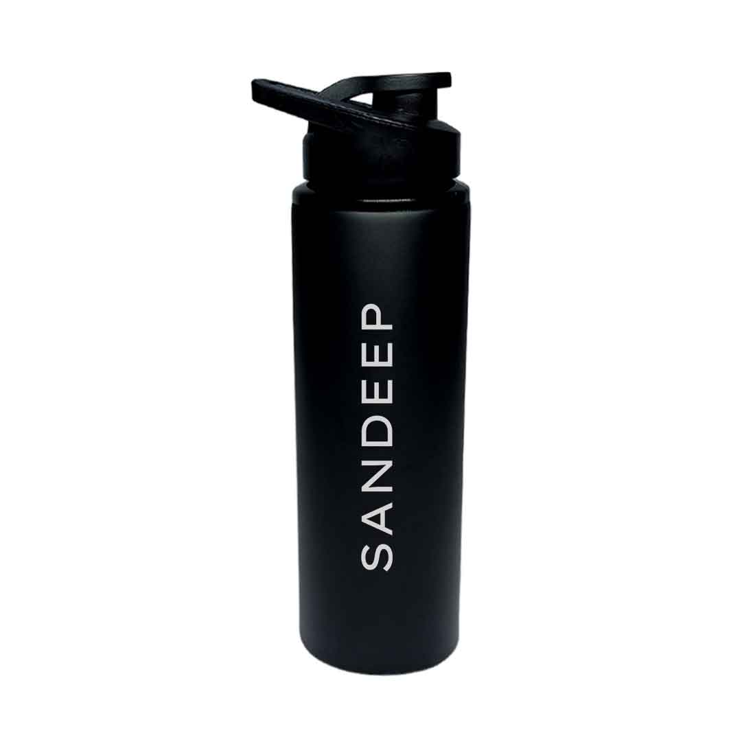 Personalized Flip Top Water Bottles for School Office Stainless Steel With Name Engraved - Image 3