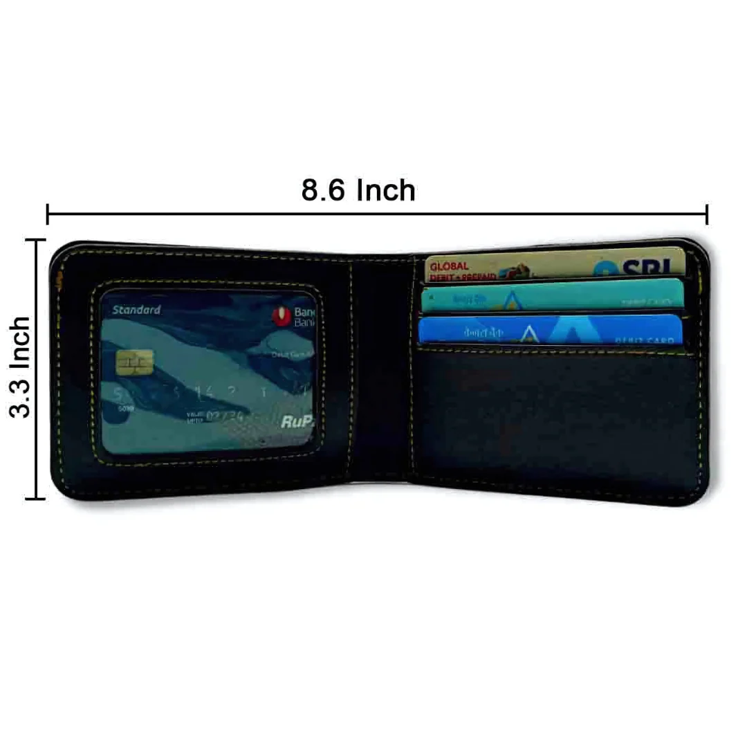 Personalized Raksha Bandhan Gift Set for Brother - Faux Leather Pouch, Wallet, Glass Holder & Rakhi - Available in Black & Brown - Image 8