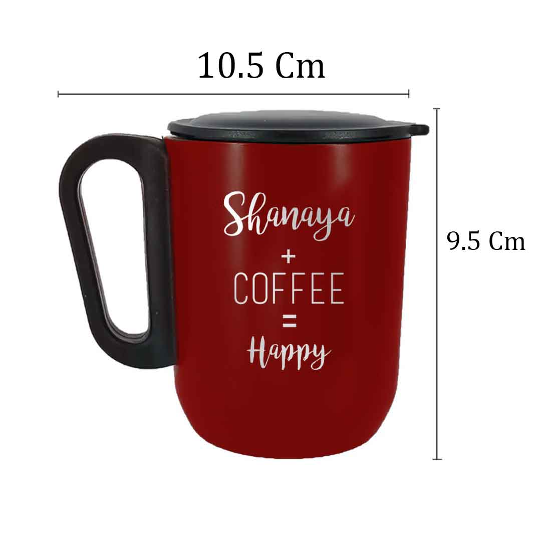 Personalized Stainless Coffee Mug - Insulated Coffee Cup with Lid - Image 14
