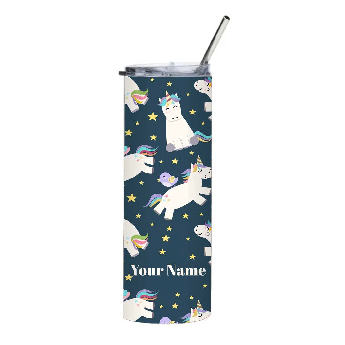 Nutcase Personalized Stainless Coffee Tumbler with Metal Straw - Insulated Travel Mug 600ml - Image 3