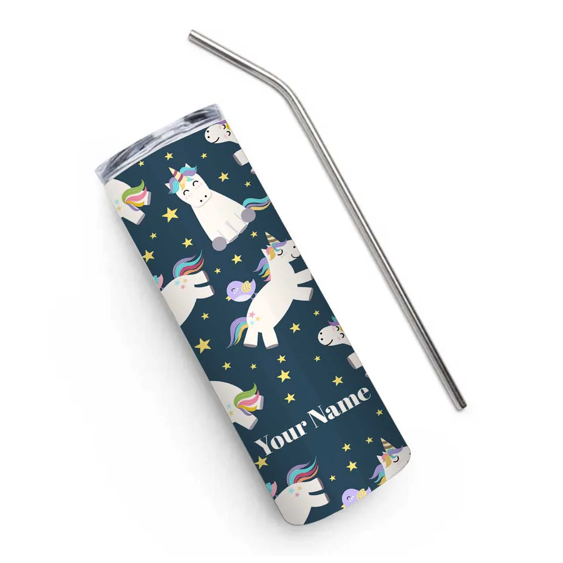 Nutcase Personalized Stainless Coffee Tumbler with Metal Straw - Insulated Travel Mug 600ml - Image 5
