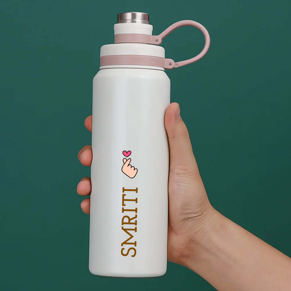 Personalized Stainless Steel Hot and Cold Water Bottle – 800ml Leakproof Thermos Drink Bottle for Gym, Office & Outdoor Use - Image 6