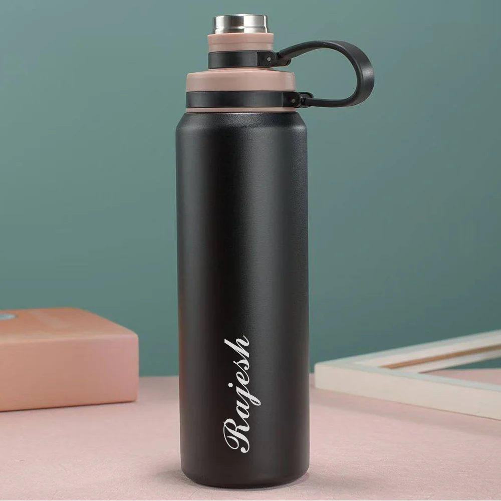 Personalized Stainless Steel Water Bottle 800ml – Double Wall Vacuum Insulated Hot & Cold Bottle for Gym, Office & Travel - Image 8