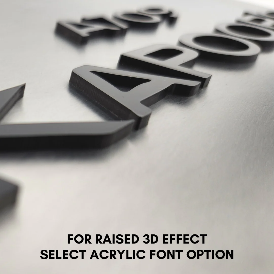 Personalized Stainless Steel Name Plates for Office Company Name Board - Add Name Logo - Image 8