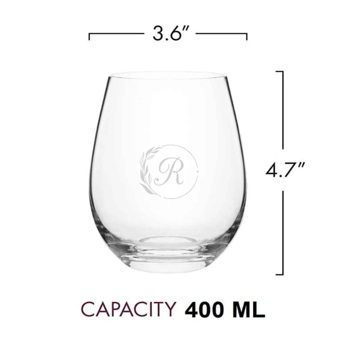Personalized Stemless Engraved Wine Glass Custom Cocktail / Whiskey Glass - Image 8