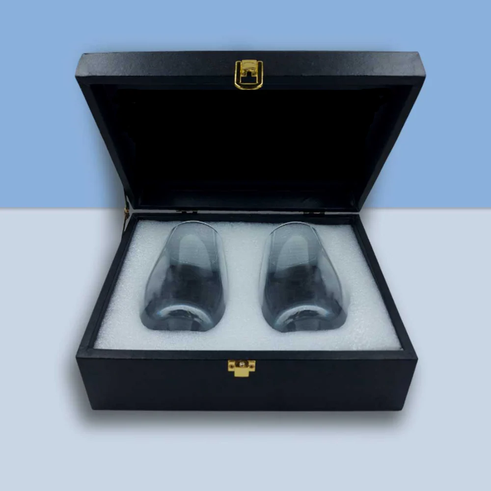 Personalized Stemless Wine Glass Drinking Glass With Gift Box Available in Black Pink Blue or Green Boxes - Image 5