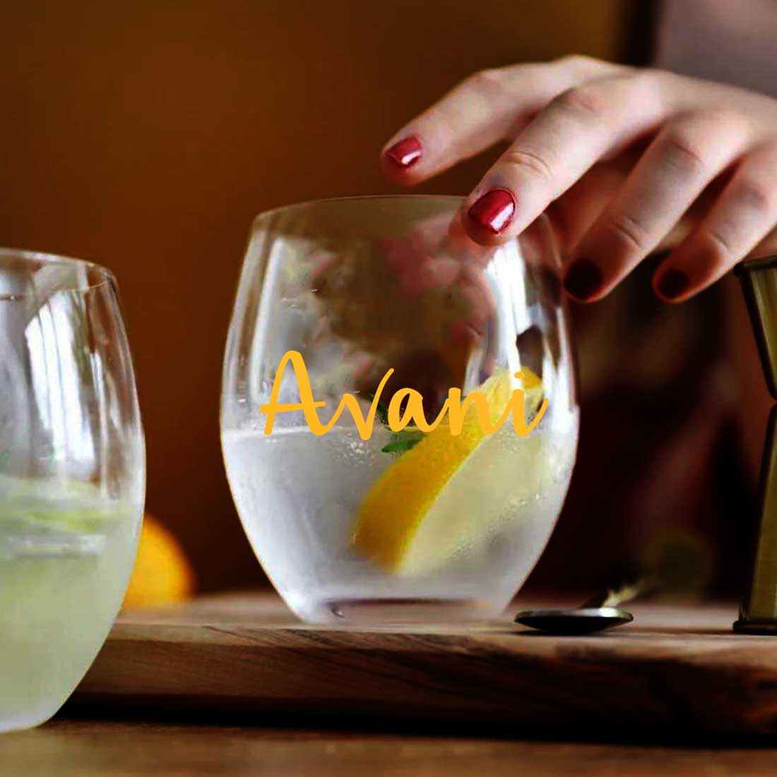 Personalized Stemless Wine Glass for Wines Whiskey Gin Multipurpose Bar Glasses - Add Name - Image 2