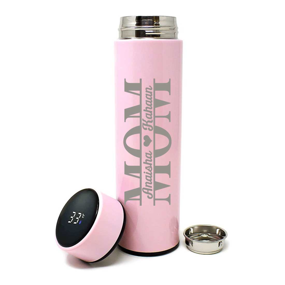 Personalized Thermos Bottle for Tea Flask with LED Display 500ml - Mother Day Gift - Image 11