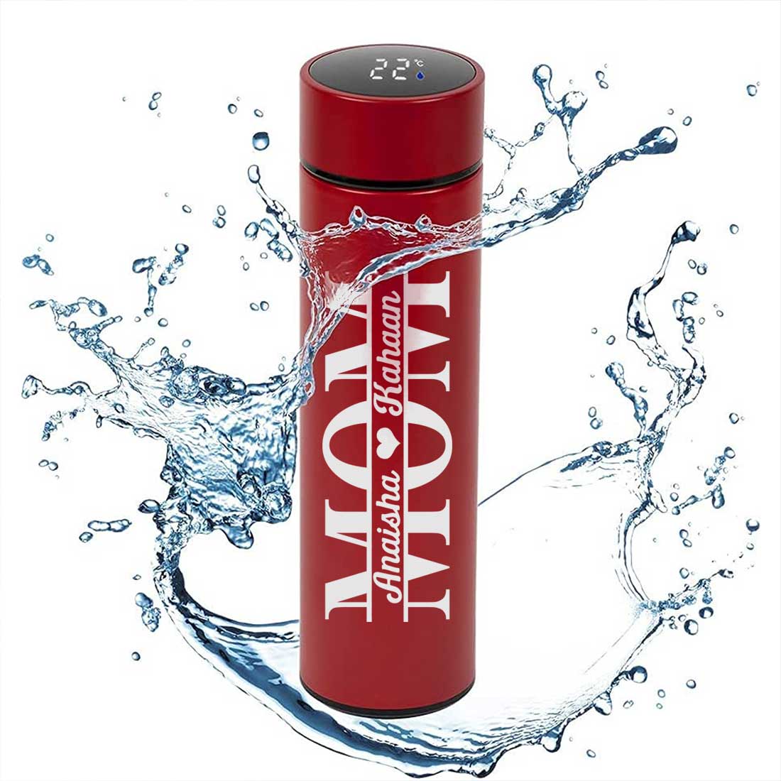 Personalized Thermos Bottle for Tea Flask with LED Display 500ml - Mother Day Gift - Image 16