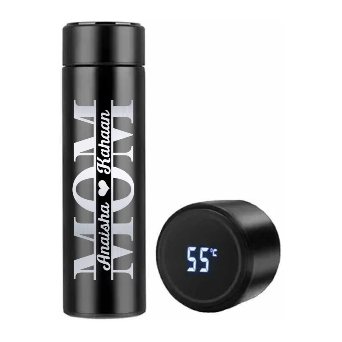 Personalized Thermos Bottle for Tea Flask with LED Display 500ml - Mother Day Gift - Image 3