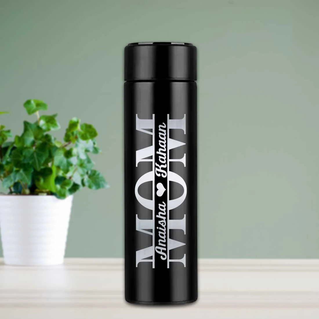Personalized Thermos Bottle for Tea Flask with LED Display 500ml - Mother Day Gift - Image 4