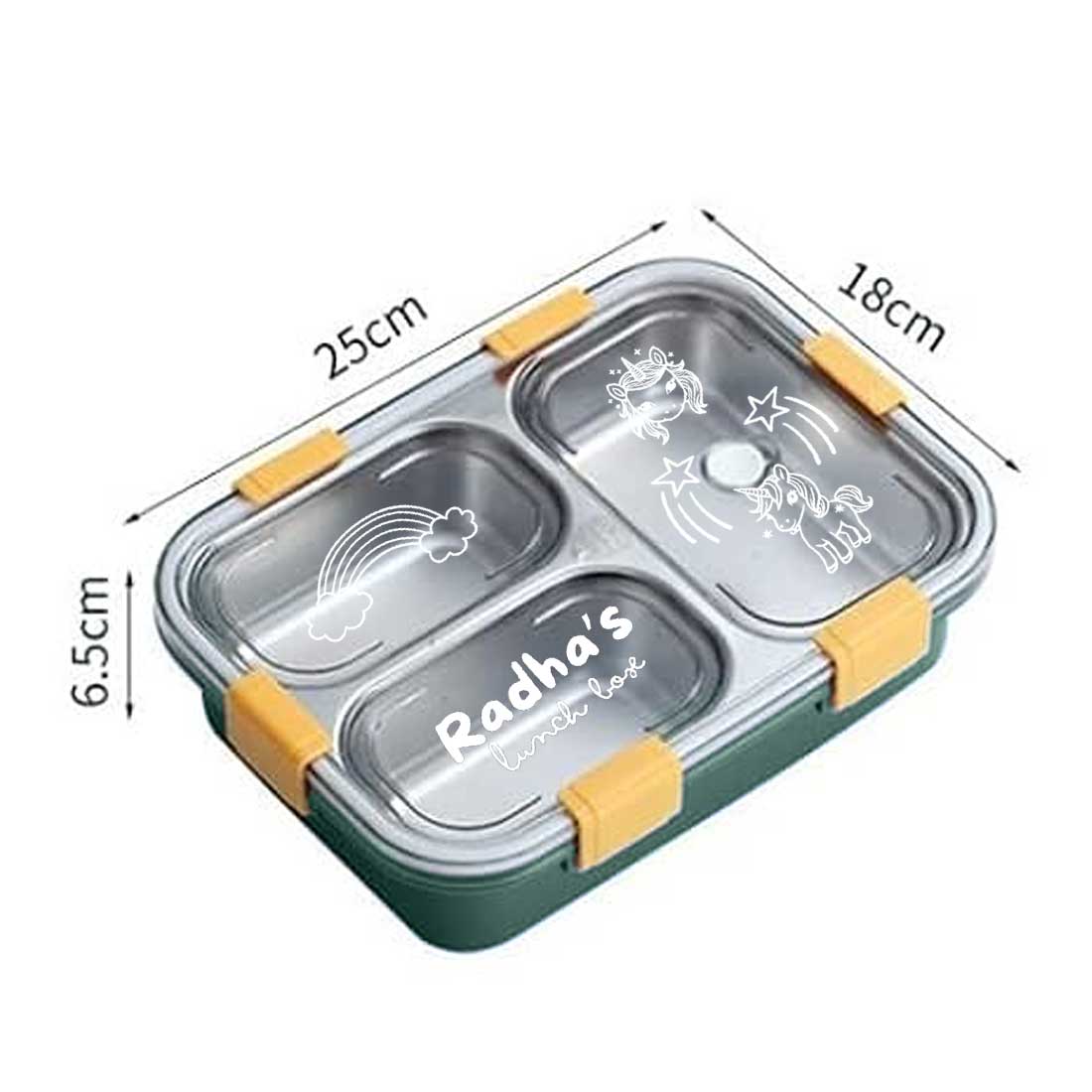 Personalized Tiffin Box Stainless Steel Children’s Lunch Box - Image 6