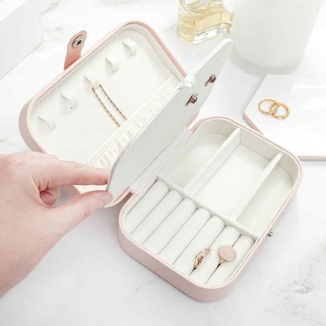 Jewellery Box for Girl Personalised With Name Jewelry Case Earrings Pendants Nacklaces - Autumn leaves - Image 7