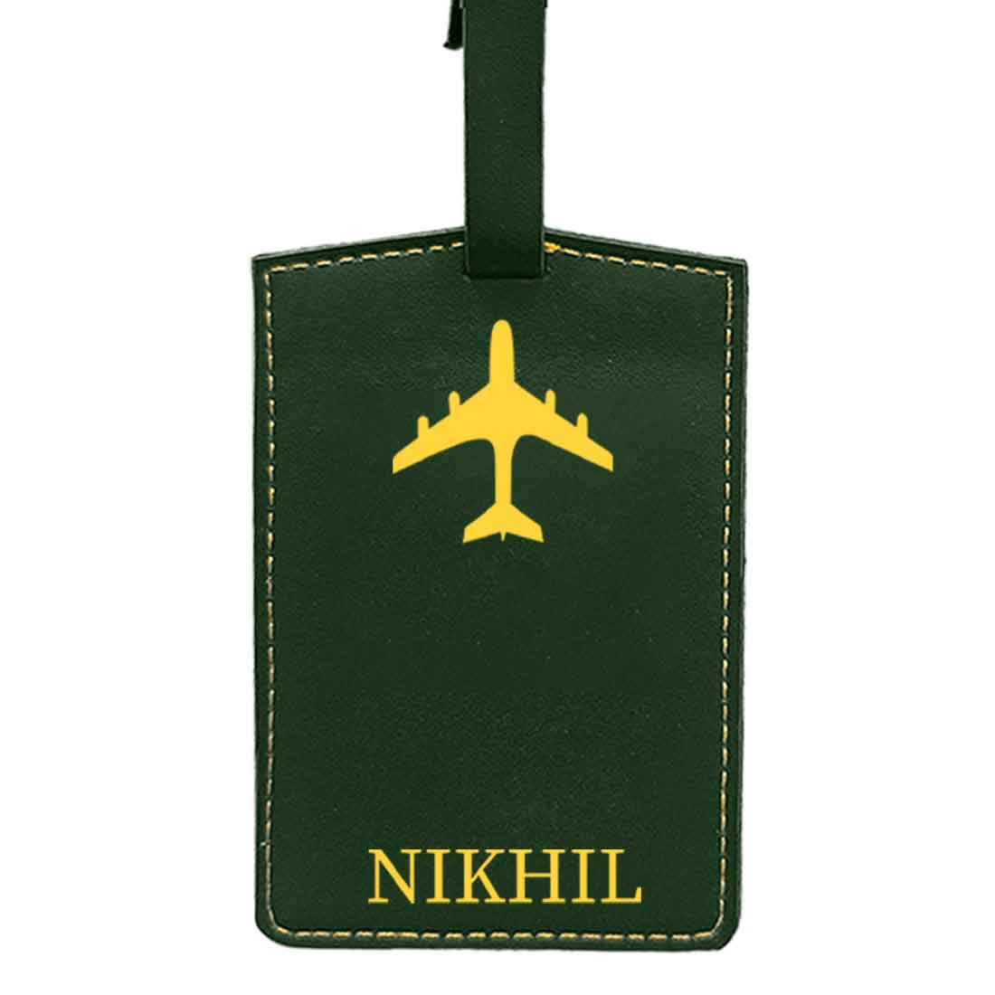 Personalized Travel Luggage Tags with Name PU Leather Suitcase Tags - ADD NAME - Image 11