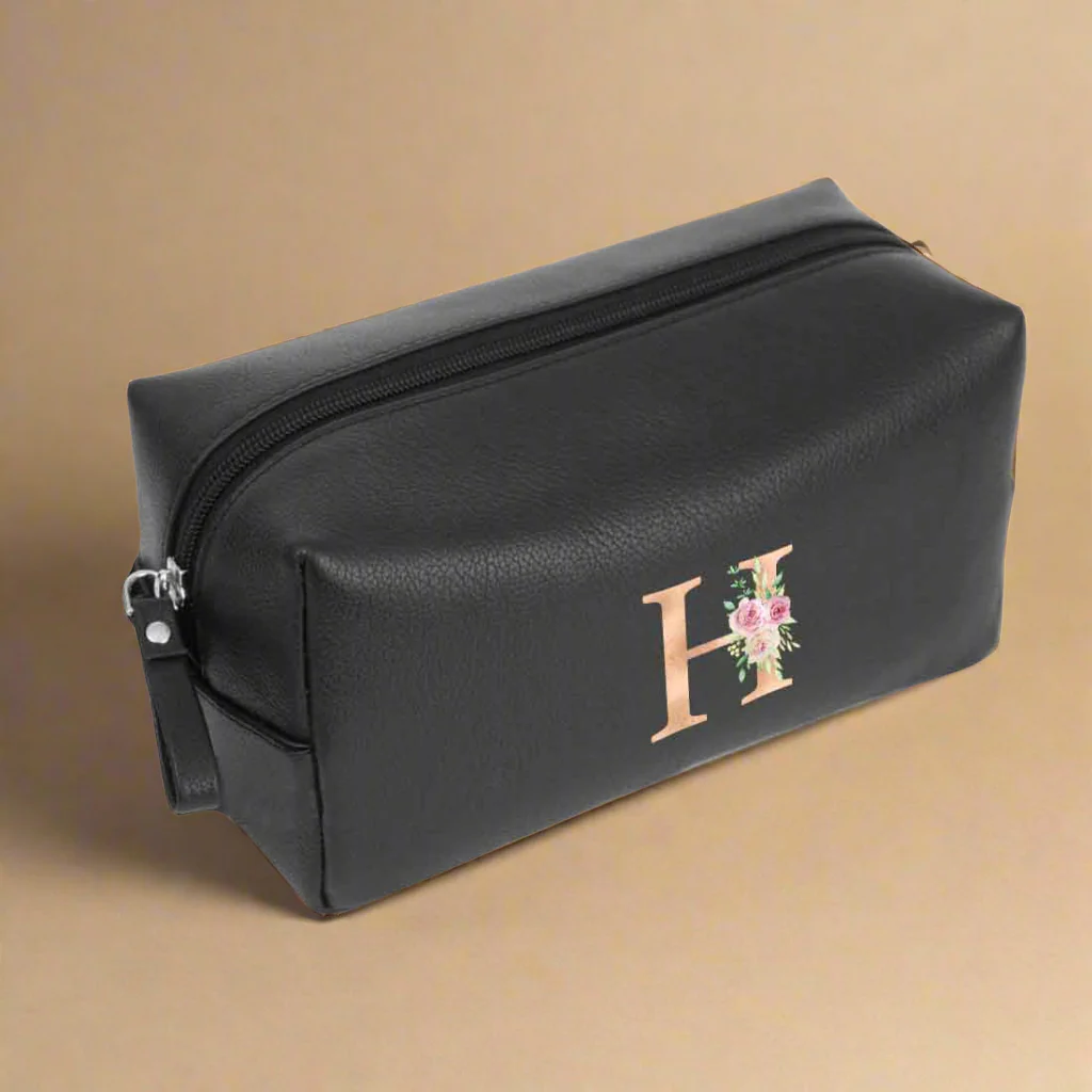 Personalized Travel Pouch Organizer with Name - Premium Leather Travel Pouch - Image 3