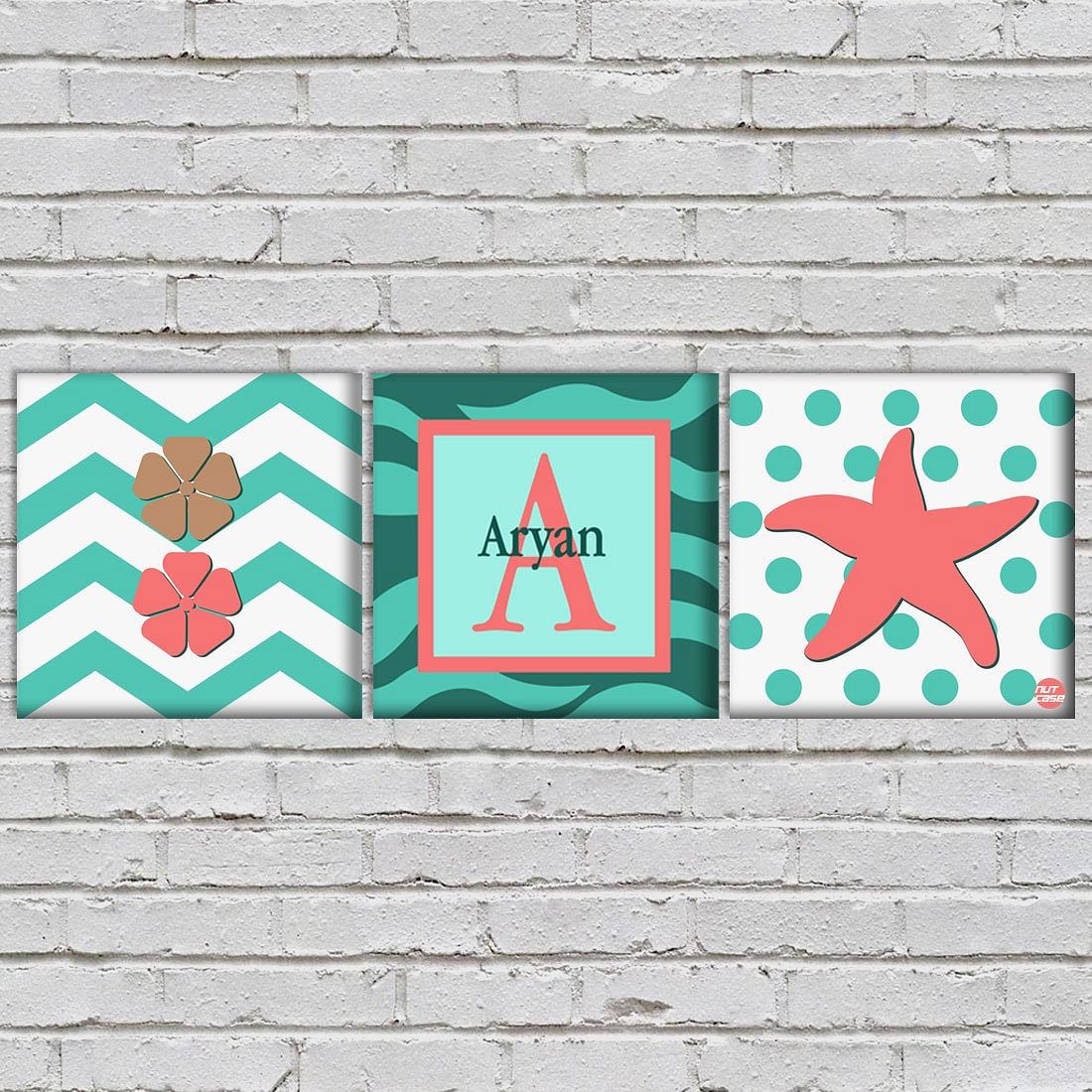Personalized Wall Decor - Flower and Starfish - Image 2