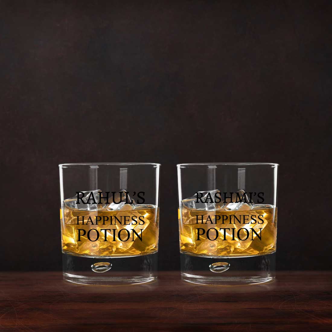 Customized Couple Whiskey Glass Set with Black Gift Box - Image 7
