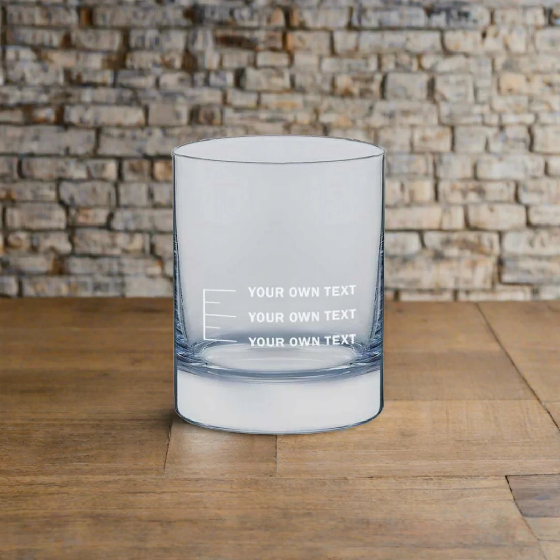 Personalized Whiskey Glass With Measurement Marking - Add Your Own - Image 2