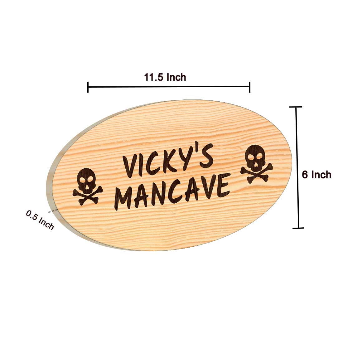 Funny Door Signs for Home Personalized Wooden Nameplate - Man Cave - Image 10