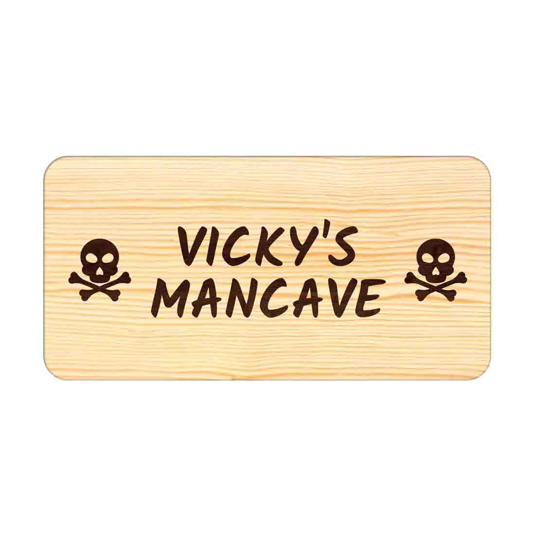 Funny Door Signs for Home Personalized Wooden Nameplate - Man Cave - Image 5
