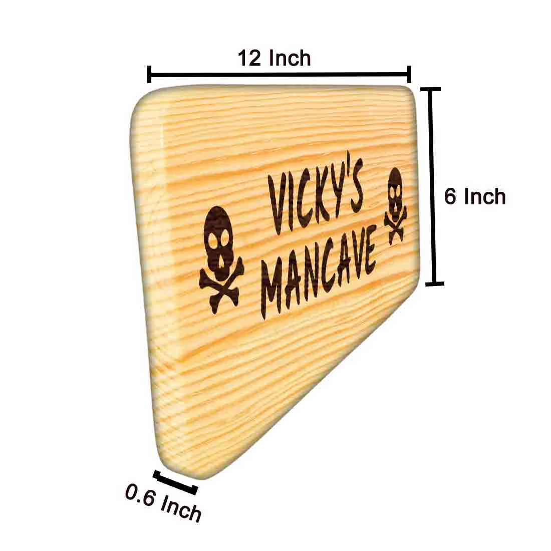 Funny Door Signs for Home Personalized Wooden Nameplate - Man Cave - Image 7