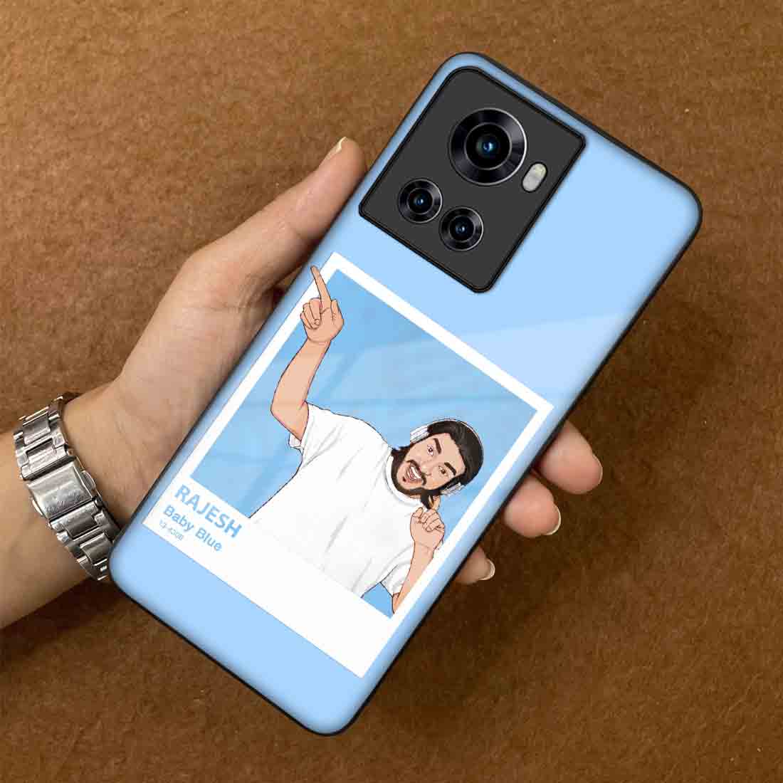 Photo Mobile Cover Oneplus 10R Back Cover With Image - Cartoonize Photo - Image 3