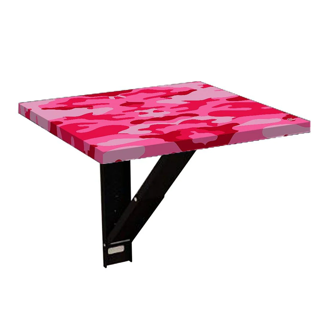 Folding Wall Mount Bedside Table - Army Camouflage Pink - Image 6