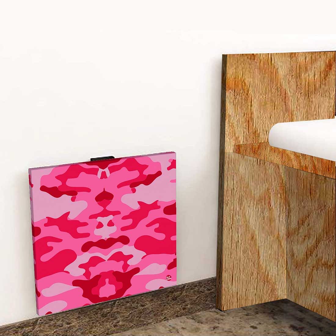 Folding Wall Mount Bedside Table - Army Camouflage Pink - Image 7