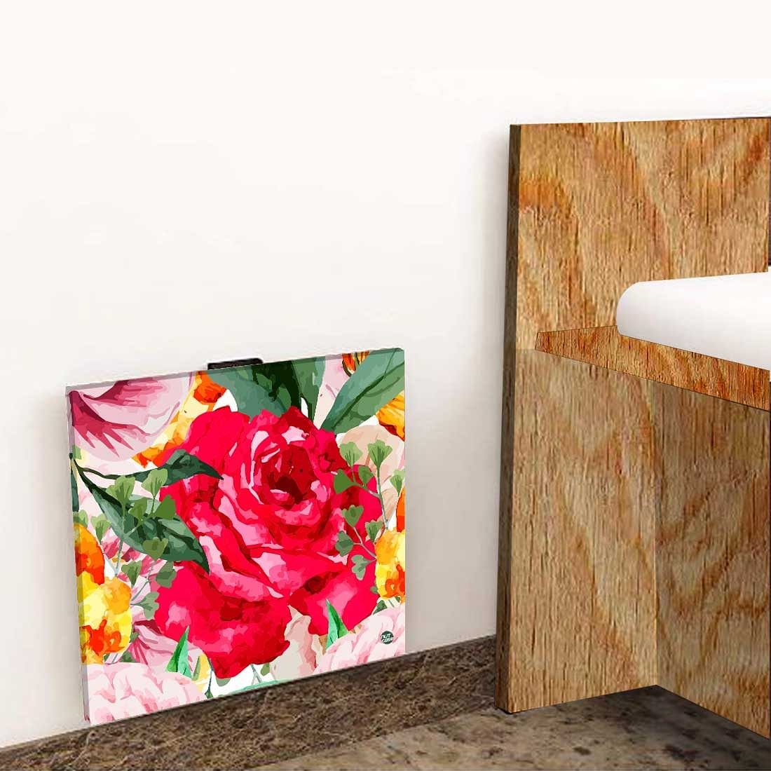 Folding Wall Hanging Side Table - Red Floral - Image 8
