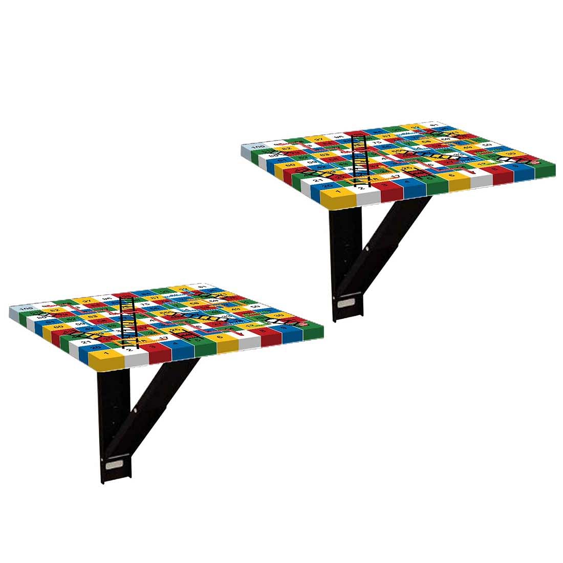 Bedside Table for Bedroom - Snake Ladder Multicolor - Image 2