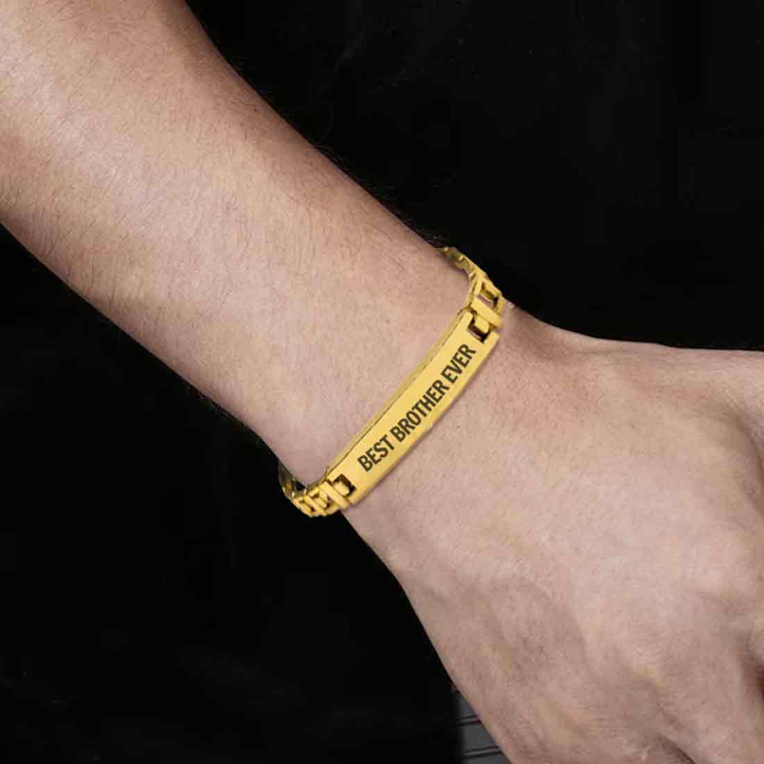 Rakhi Bracelet For Brother Stylish Metal Rakshabandhan Rakhis-Best Brother Ever - Image 2