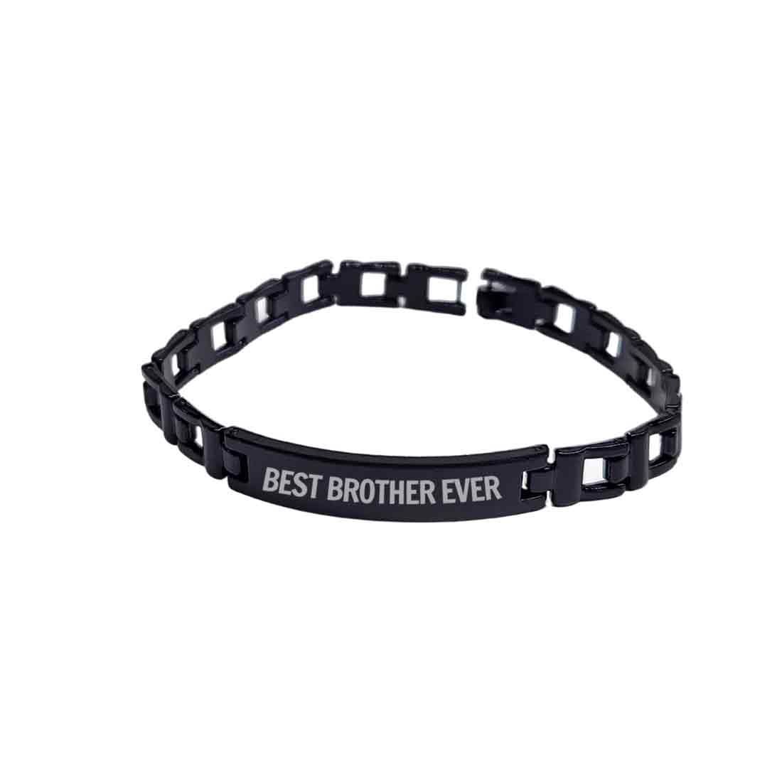 Rakhi Bracelet For Brother Stylish Metal Rakshabandhan Rakhis-Best Brother Ever - Image 3