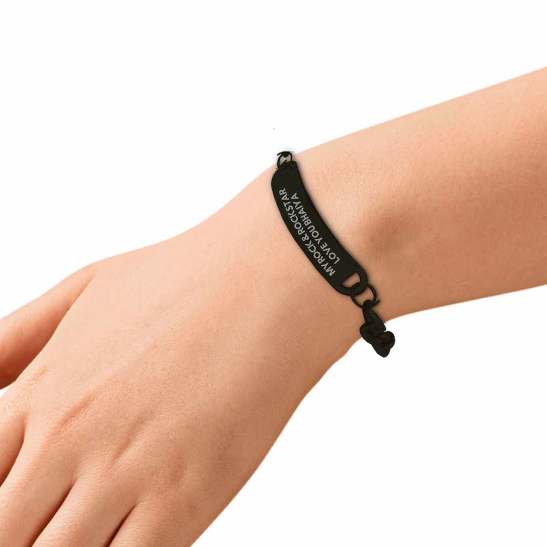 Rakshabandhan Gift for Brother Stylish Metal Bracelet - My Rock & Rockstar - Image 9