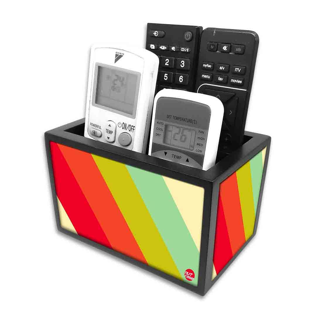 Remote Control Stand Holder Organizer For TV / AC Remotes -  Colorful Strips - Image 4
