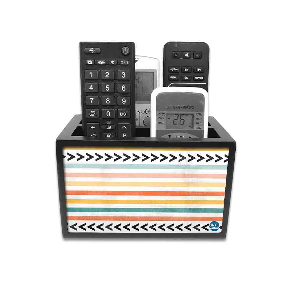 Remote Control Stand Holder Organizer For TV / AC Remotes - Vintage Lines - Image 3