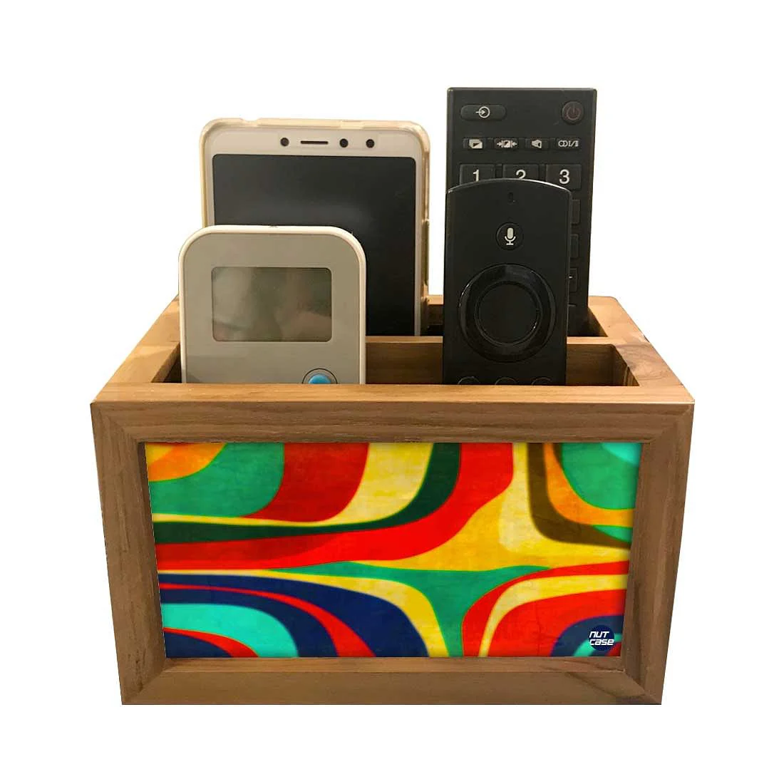 Remote Control Stand Holder Organizer For TV / AC Remotes - Retro Art Deco - Image 3