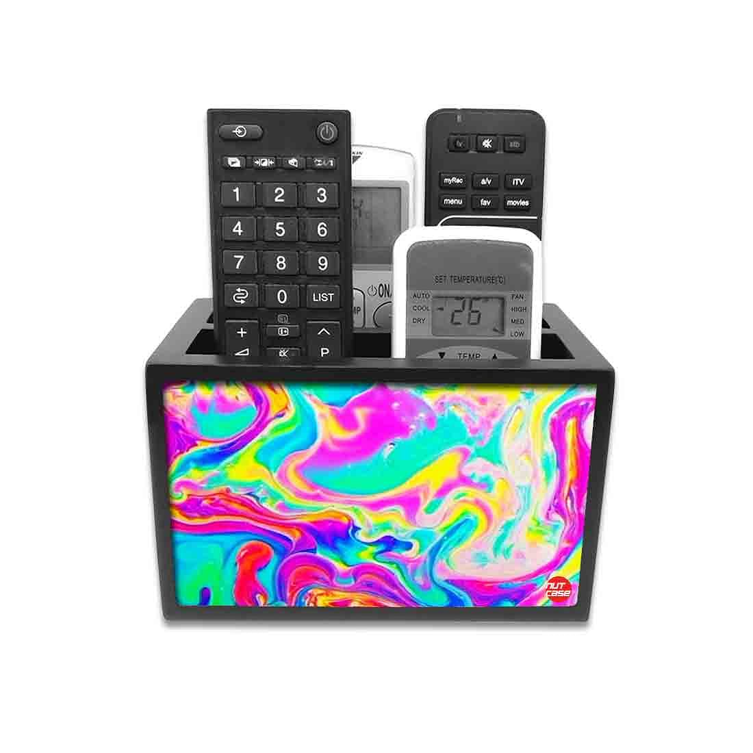 Remote Control Stand Holder Organizer For TV / AC Remotes -  Oil Spill - Image 2