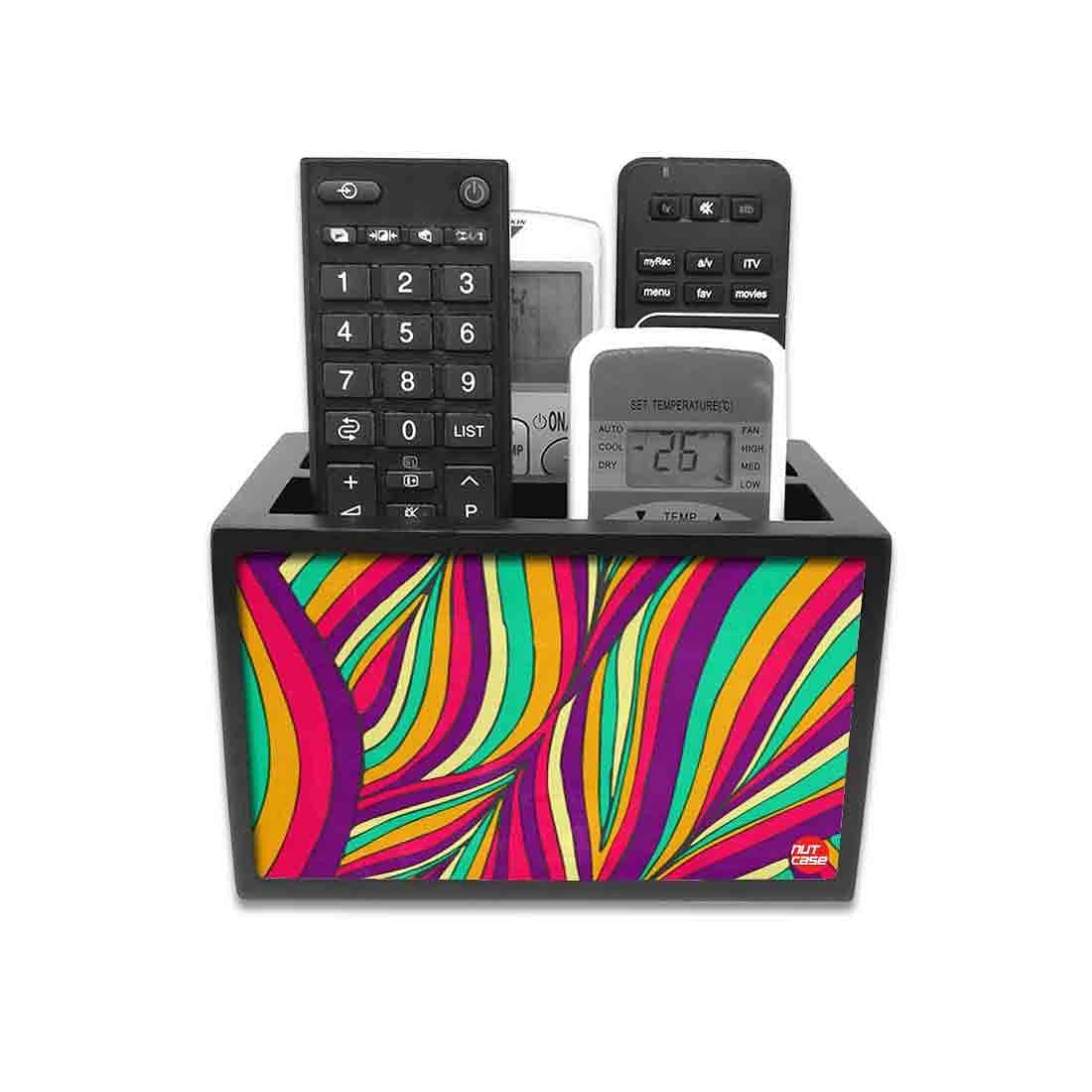 Remote Control Stand Holder Organizer For TV / AC Remotes -  Wave Lines