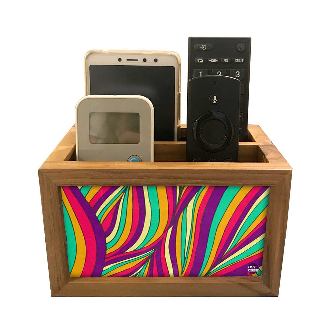 Remote Control Stand Holder Organizer For TV / AC Remotes -  Wave Lines - Image 2